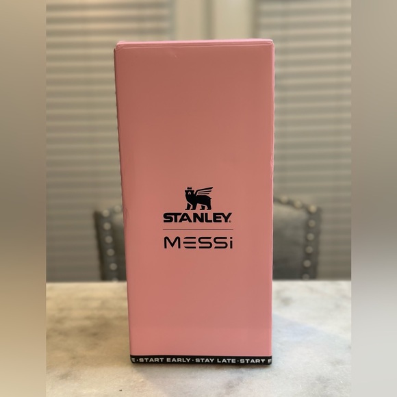 The Messi x Stanley Pink & Black GOAT Quencher ProTour Flip Straw Tumbler, 40oz - Picture 11 of 12